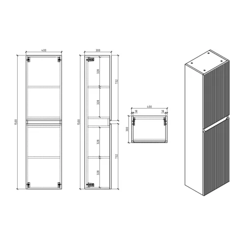 Fali szekrény, Wellis Varna függesztett szekrény WB00570
