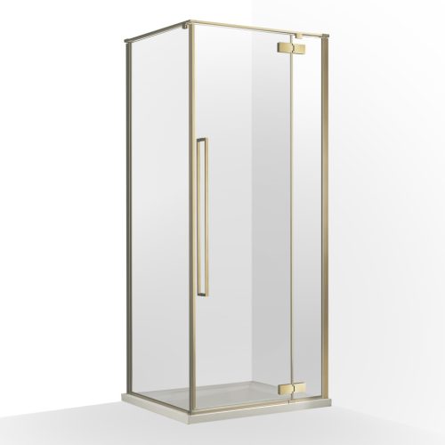 Zuhanykabin, Wellis Mika zuhanykabin, szálcsiszolt arany 90x90 WC00568