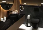 WC papír tartó, Deante Silia WC papír tartó állvány, 3 funkciós, fekete ADI_N732