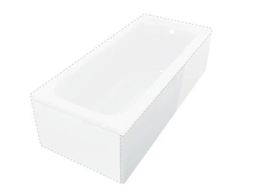 Előlap, Deante Prizma kád előlap, 180 cm KTJD018O