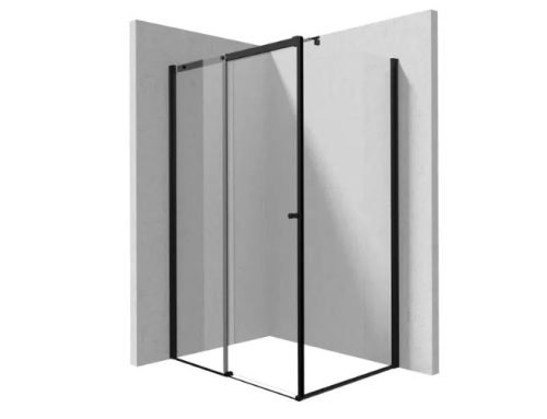 Zuhanykabin, Deante Kerria Plus zuhanykabin, 120x90 cm, fekete KKNNP12S09