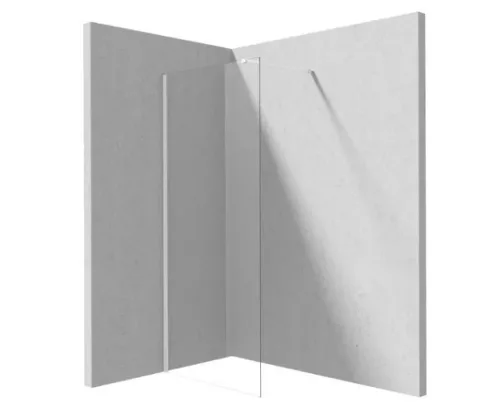 Walk-in, Deante Prizma zuhanyfal 110 cm, fehér KTJ_A31P