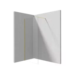   Walk-in, Deante Prizma zuhanyfal 70 cm, szálcsiszolt arany KTJ_R37P