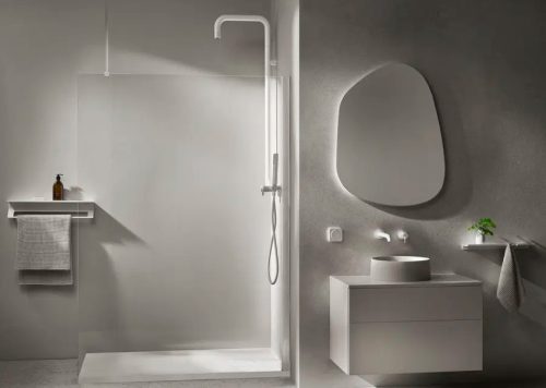 Merevítő, Deante Prizma mennyezeti tartórúd, króm KTJ_060S