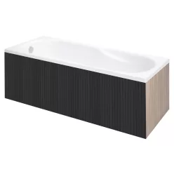 Előlap, M-Acryl Everwood előlap egyenes kádakhoz Antracit