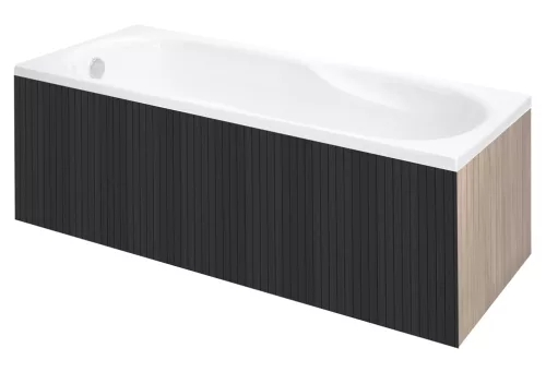 Előlap, M-Acryl Everwood előlap egyenes kádakhoz Antracit