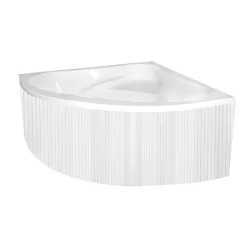   Előlap, M-Acryl Everwood előlap sarok és aszimmetrikus kádakhoz Skandináv fehér