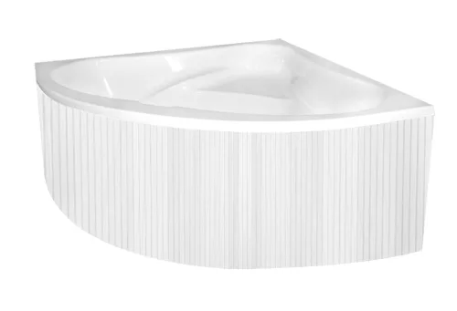 Előlap, M-Acryl Everwood előlap sarok és aszimmetrikus kádakhoz Skandináv fehér