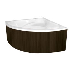   Előlap, M-Acryl Everwood előlap sarok és aszimmetrikus kádakhoz Sötét tölgy