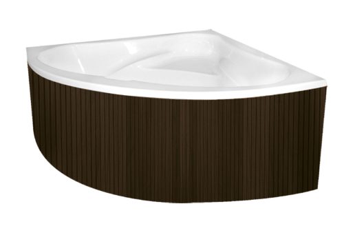 Előlap, M-Acryl Everwood előlap sarok és aszimmetrikus kádakhoz Sötét tölgy