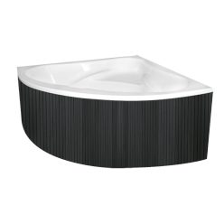   Előlap, M-Acryl Everwood előlap sarok és aszimmetrikus kádakhoz Antracit