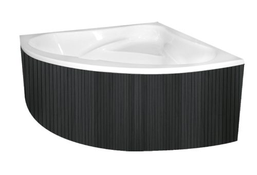 Előlap, M-Acryl Everwood előlap sarok és aszimmetrikus kádakhoz Antracit