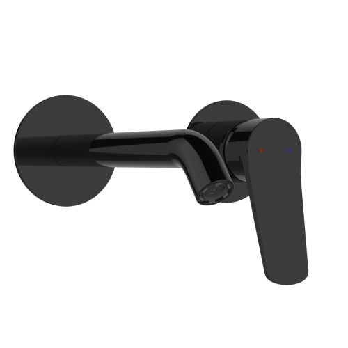 Falba süllyesztett csaptelep, Invena Alonia mosdó csaptelep, fényes fekete BP-70-U04-V