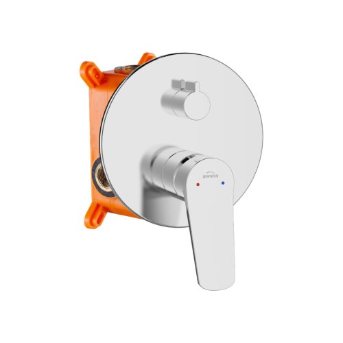 Falba süllyesztett csaptelep, Invena Alonia zuhanyszett, króm BS-70-001-V