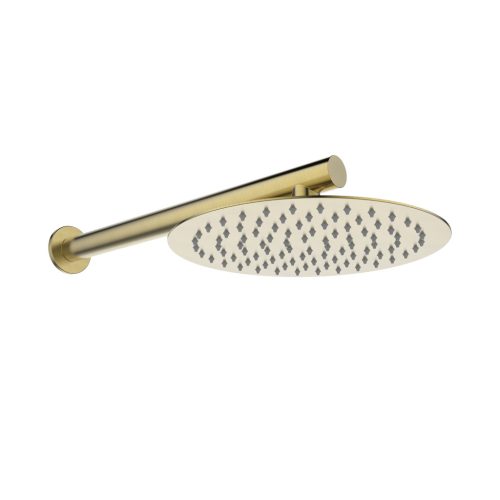 Falba süllyesztett csaptelep, Invena Alonia zuhanyszett, szálcsiszolt arany BS-70-009-V