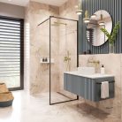 Falba süllyesztett csaptelep, Invena Alonia zuhanyszett, szálcsiszolt arany BS-70-009-V