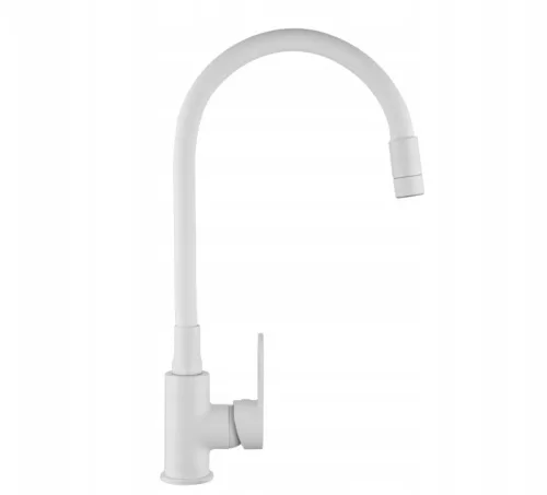 Mosogató csaptelep, Invena Ksanti Slim 2F mosogató csaptelep, fehér BZ-37-002-L