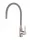 Mosogató csaptelep, Invena Ksanti Slim 2F mosogató csaptelep, szürke/inox BZ-37-I05-L