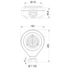 Zuhanytálca szifon, Invena Alvero zuhanytálca szifon EASYCLEAN SU-AK-701-H