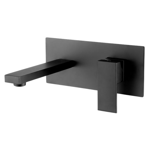 Falba süllyesztett csaptelep, Invena Paros mosdó csaptelep, fekete BP-09-U04-L