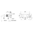 Falba süllyesztett csaptelep, Invena Moonlight mosdó csaptelep, fekete/rózsaarany BP-77-U14-V