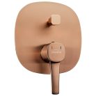 Falba süllyesztett csaptelep, Invena Glamour zuhanyrendszer, réz BS-02-014-V