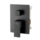 Falba süllyesztett csaptelep, Invena Paros zuhanyrendszer, fekete BS-09-004-L