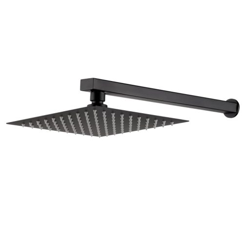 Falba süllyesztett csaptelep, Invena Paros zuhanyrendszer, fekete BS-09-004-L