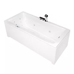   Hidromasszázs kád, Wellis Huron 180 balos E-Drive hidromasszázs kád, Flipper csaptelep, WK00196