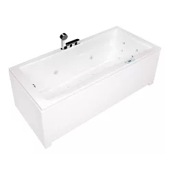  Hidromasszázs kád, Wellis Huron 180 jobbos E-Max hidromasszázs kád, Flipper csaptelep, WK00199