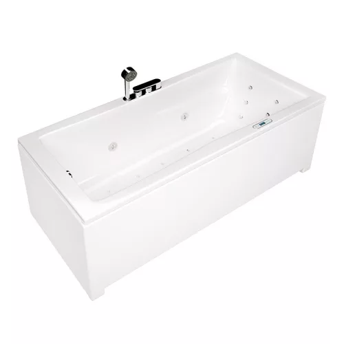 Hidromasszázs kád, Wellis Huron 180 jobbos E-Max hidromasszázs kád, Flipper csaptelep, WK00199