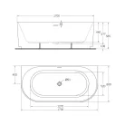 Kád, Wellis Calabria Slim Linear 170x80 WK00224