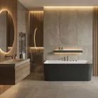 Kád, Wellis Arta kád, 170x80 matt fekete WK00230