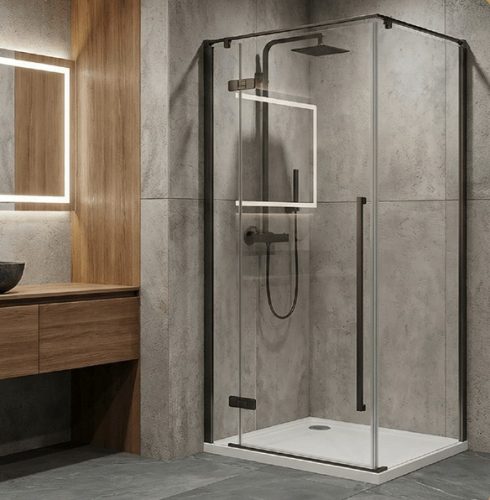 Zuhanykabin, Wellis Sorrento Plus zuhanykabin 90x90, balos, gun metal WC00561