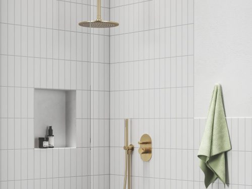 Fali kar, Ravak mennyezeti kifolyókar, 30 cm, gold X07P1243