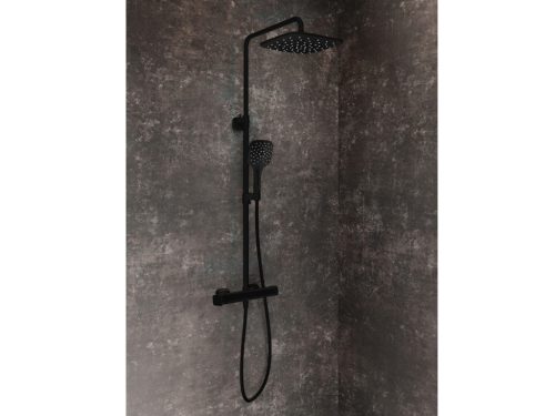 Zuhanyszett, Ravak 10° Free zuhanyoszlop, nem termosztatikus, matt fekete X070643