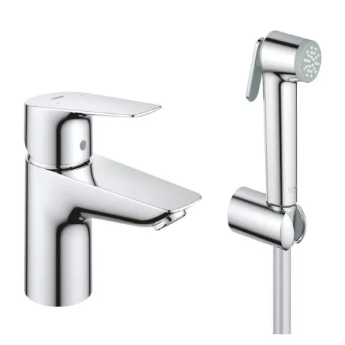 Mosdó csaptelep, Grohe BauEdge mosdó csaptelep bidézuhannyal, króm 23757001