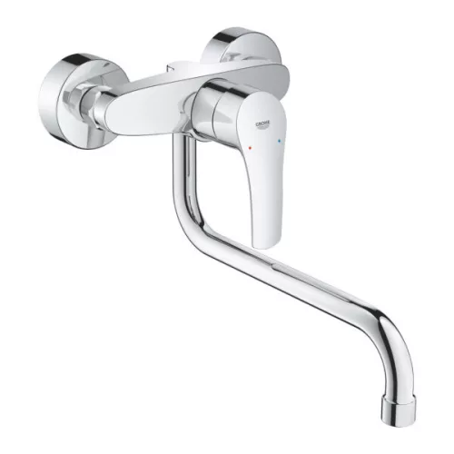Mosogató csaptelep, Grohe Eurosmart fali mosogató csaptelep, króm 32224003