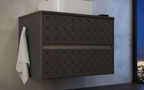 Komplett bútor, TBOSS Balina 75 mosdó és kivágás nélkül, vákuumfóliás tele pultlappal