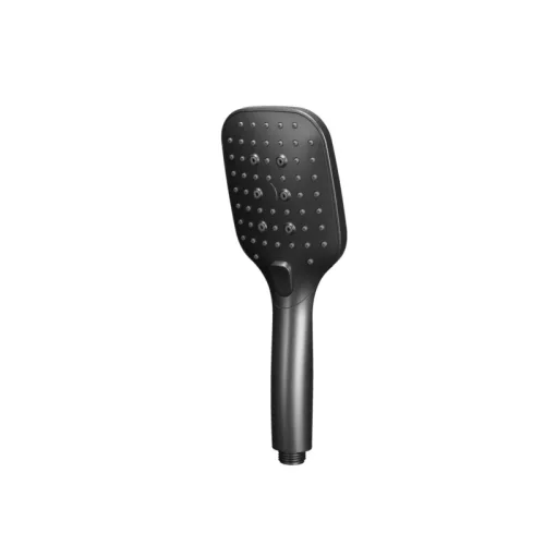 Kézizuhany, TBOSS kézi zuhanyfej, szögletes, 3 funkciós, szálcsiszolt gunmetal