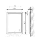 Tükör, TBOSS Floating Mirror Kora 60x80