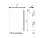 Tükör, TBOSS Floating Mirror Gemma 60x80