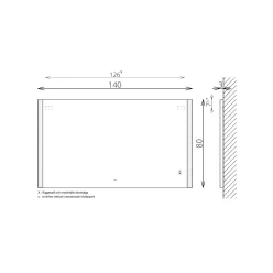 Tükör, TBOSS Floating Mirror Gemma 140x80