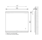 Tükör, TBOSS Floating Mirror Lago 90x80