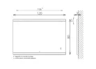 Tükör, TBOSS Floating Mirror Lago 120x80