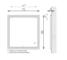 Tükör, TBOSS Floating Mirror Delia 75x80
