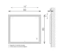 Tükör, TBOSS Floating Mirror Delia 90x80