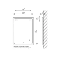 Tükör, TBOSS Floating Mirror Jella 60x80