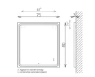 Tükör, TBOSS Floating Mirror Odis 75x80