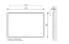 Tükör, TBOSS Floating Mirror Odis 120x80